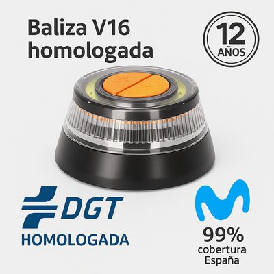 Baliza V16 homologada DGT Movistar
