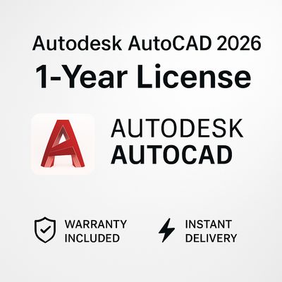 Autocad 2026 windows 1 Year Subscription