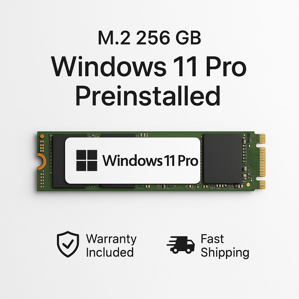 M.2 256 GB with Windows 11 Pro Preinstalled