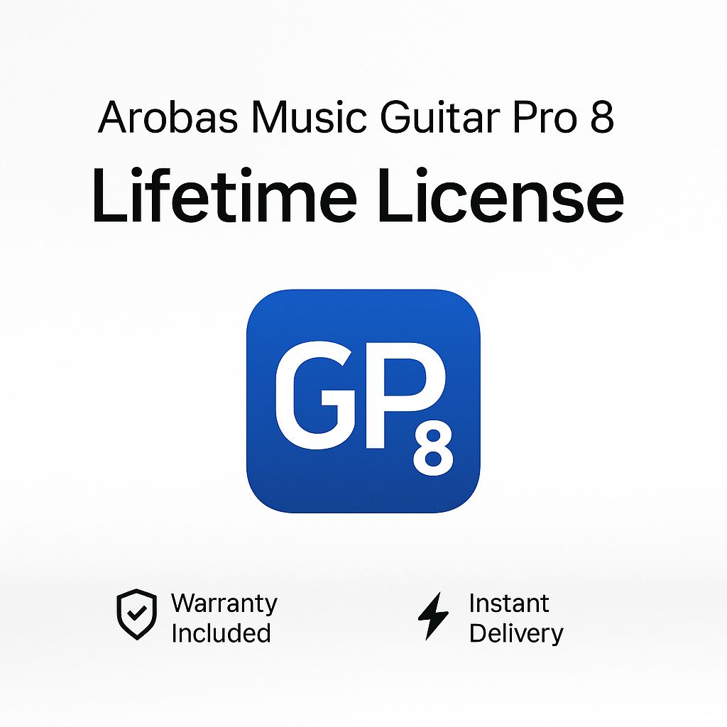 Arobas Music Guitar Pro 8 – Lifetime License for Windows &amp; Mac