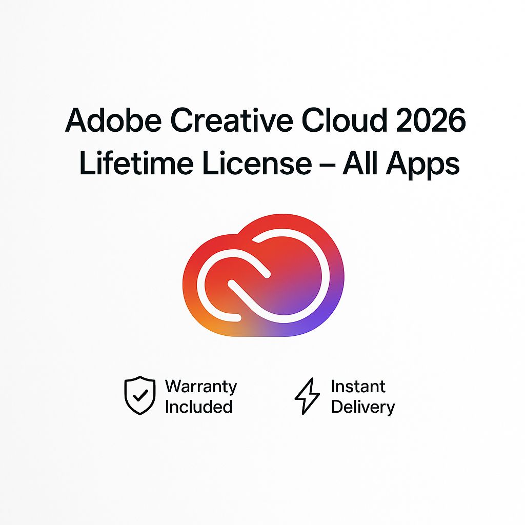Adobe Creative Cloud 2026 – Lifetime License (All Apps)