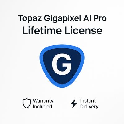 Topaz Gigapixel AI Pro – Lifetime License