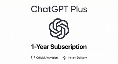 ChatGPT Plus– 1-Year Subscription