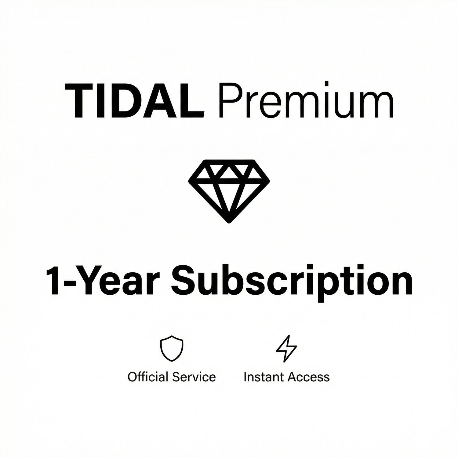 Tidal Premium – 1-Year Subscription