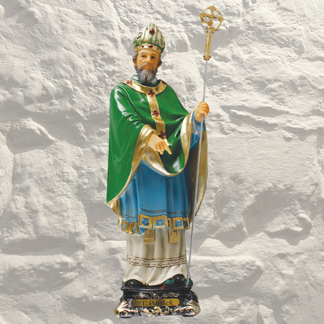 Florentine 8 inch Statue-Saint Patrick