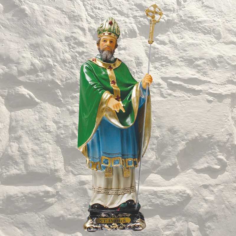 Florentine 8 inch Statue-Saint Patrick