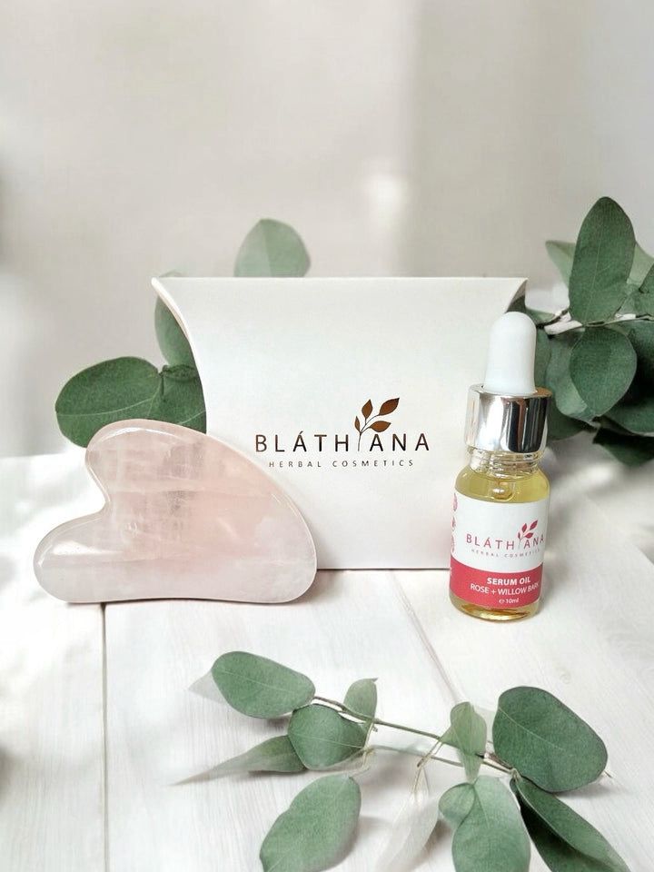 Bláthana GUA SHA + ROSE SERUM OIL BUNDLE