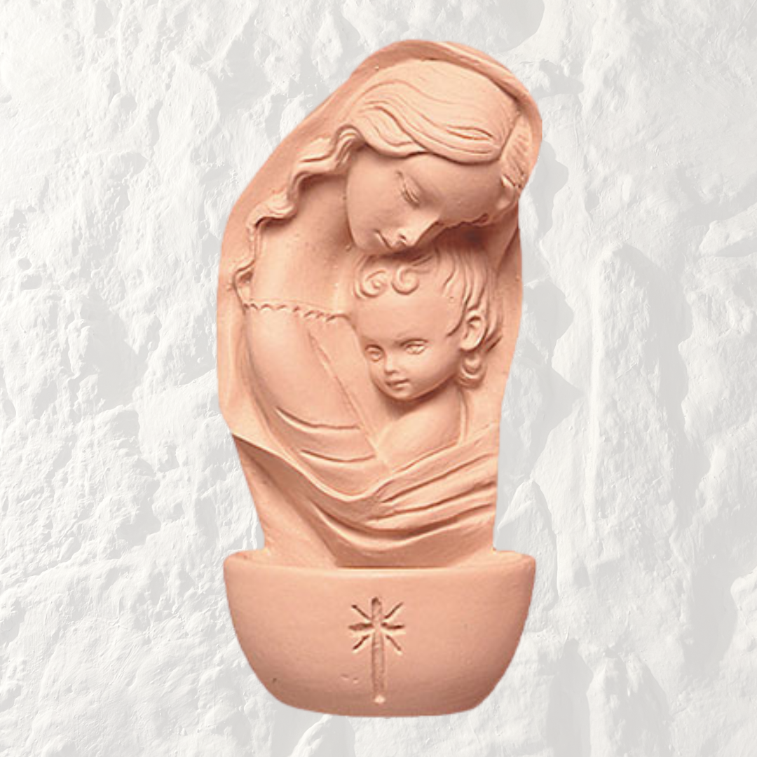 Resin Font Madonna &amp; Child