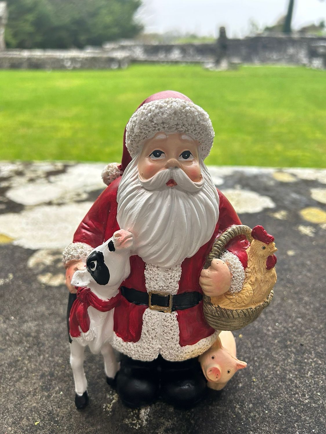 Santa With Farm Animals