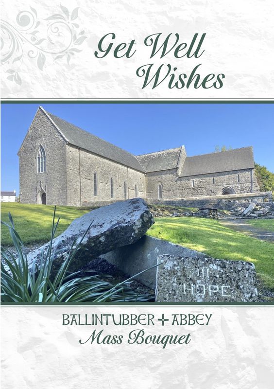 Ballintubber Abbey Get Well Wishes - Mass Card