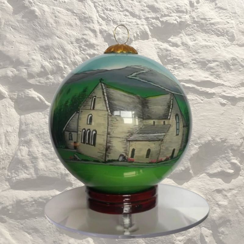 Ballintubber Abbey Hand-painted Christmas Baubles
