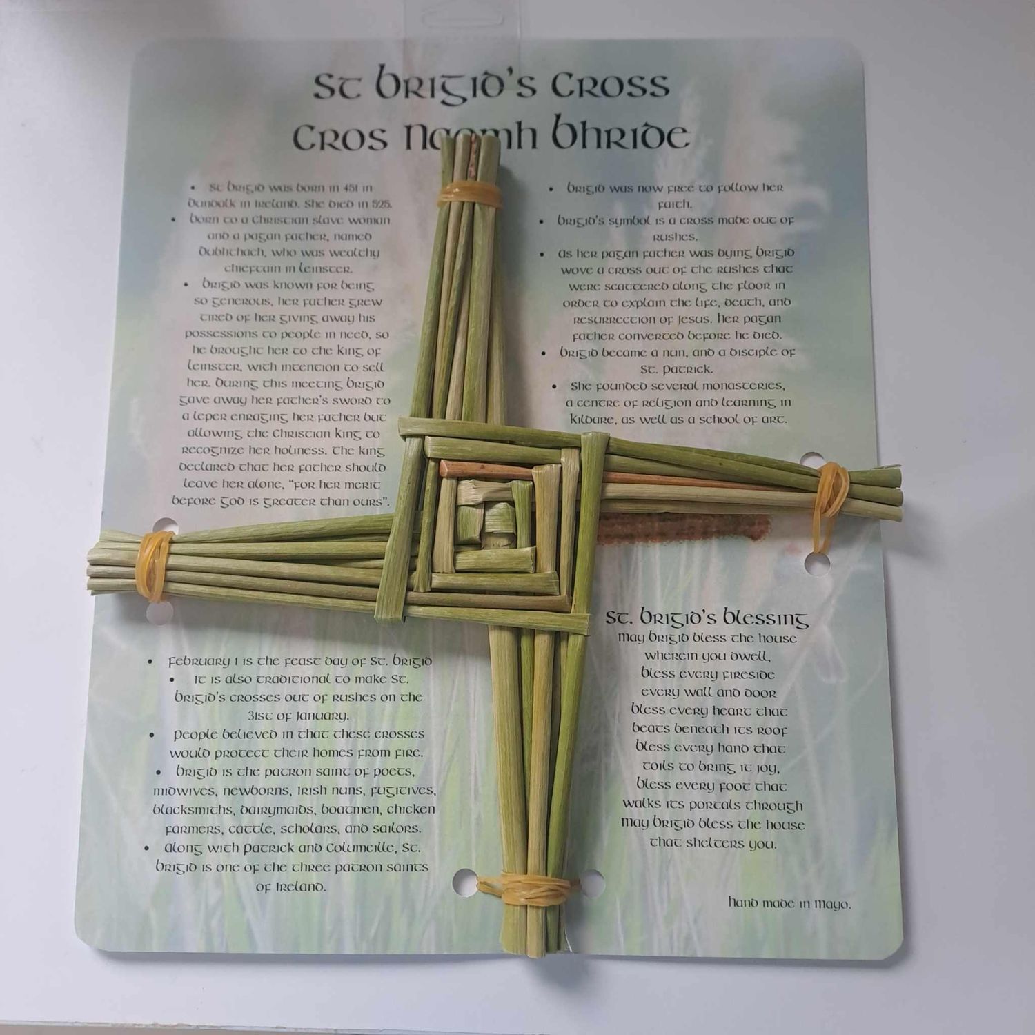 St Brigid’s Cross