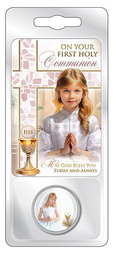 Token Size: 1 inch Dia. Prayer on Reverse Laminated Card Singly Packed