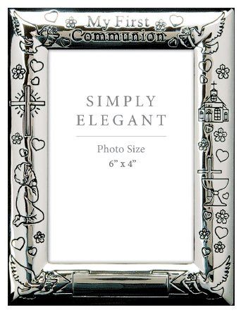 Communion Photo Frame/Silver Finish (C4637)