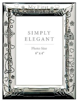 Communion Photo Frame/Silver Finish (C4637)