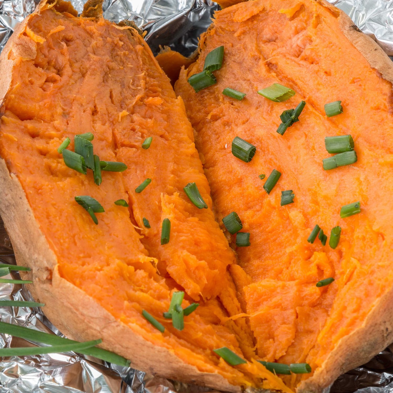 Baked Sweet Potato with Green Tahini Sauce