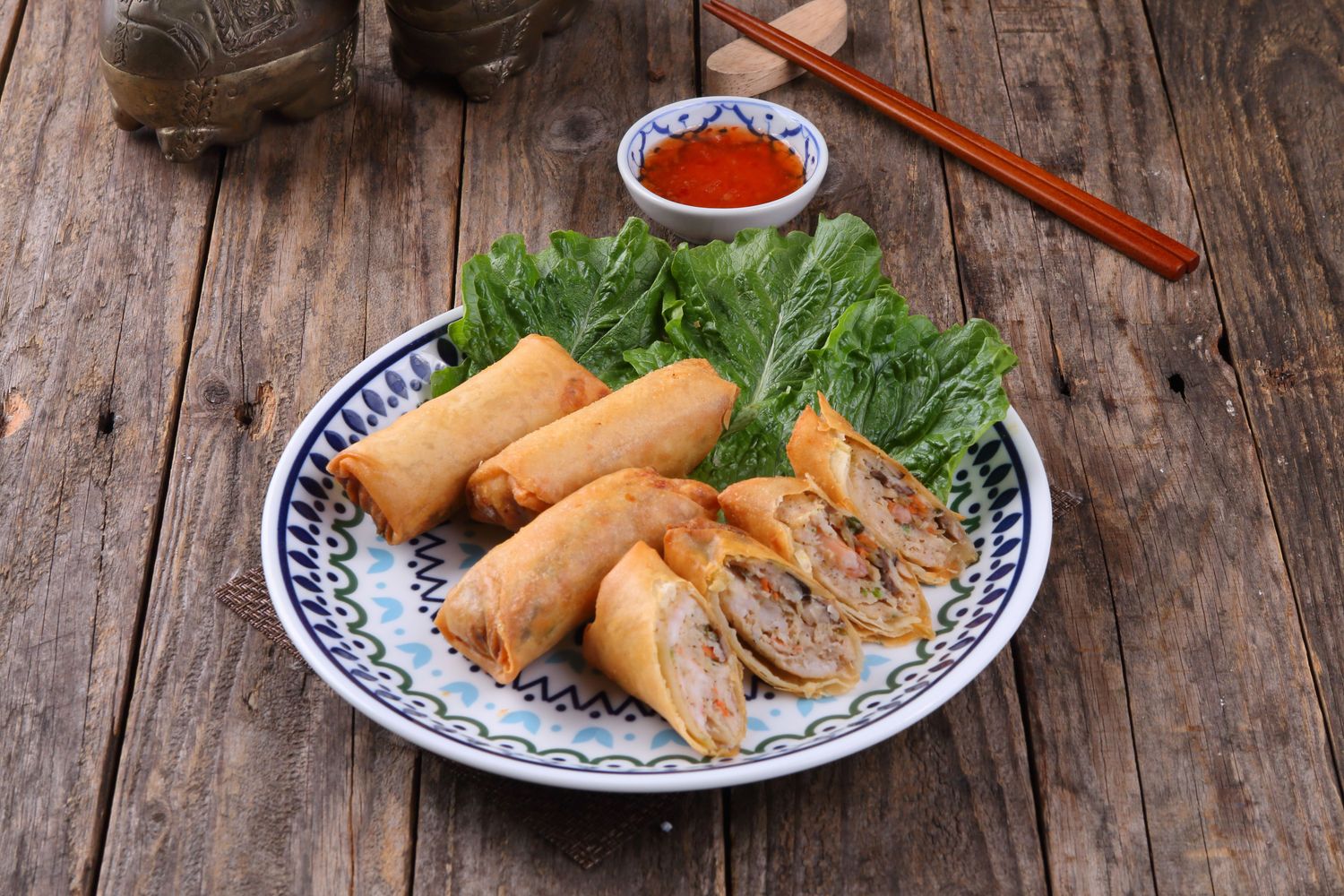 Vegetable Egg Rolls with Duck Sauce