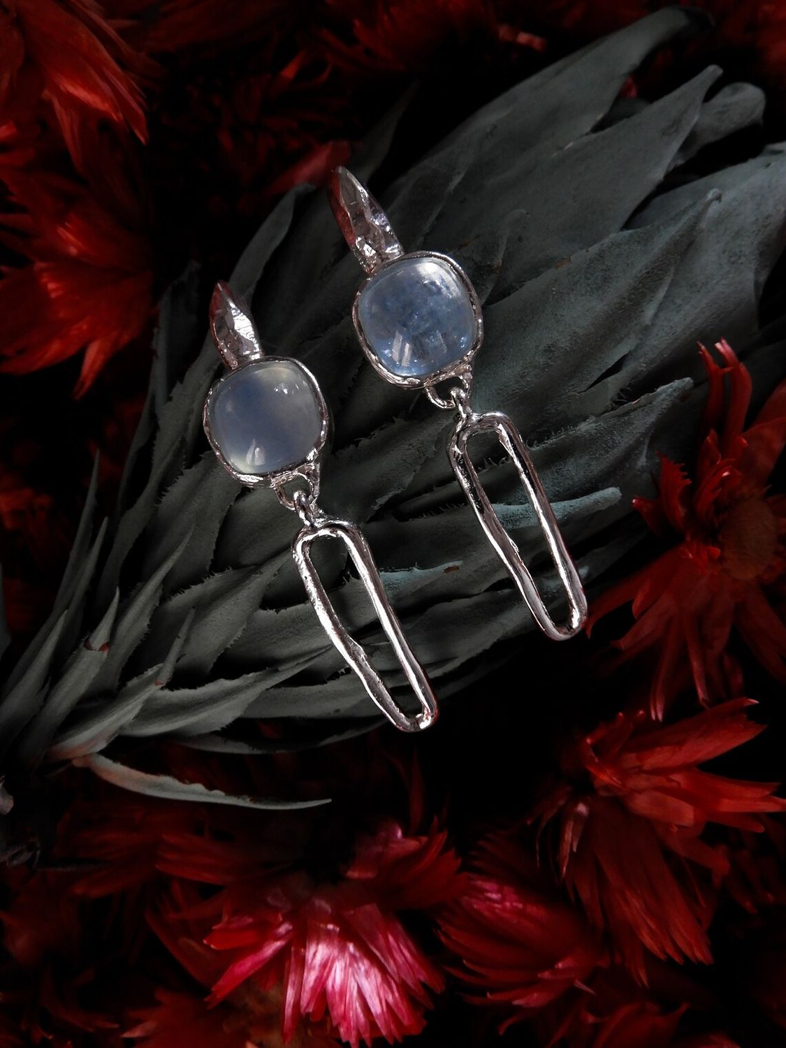 Square Stone Earrings