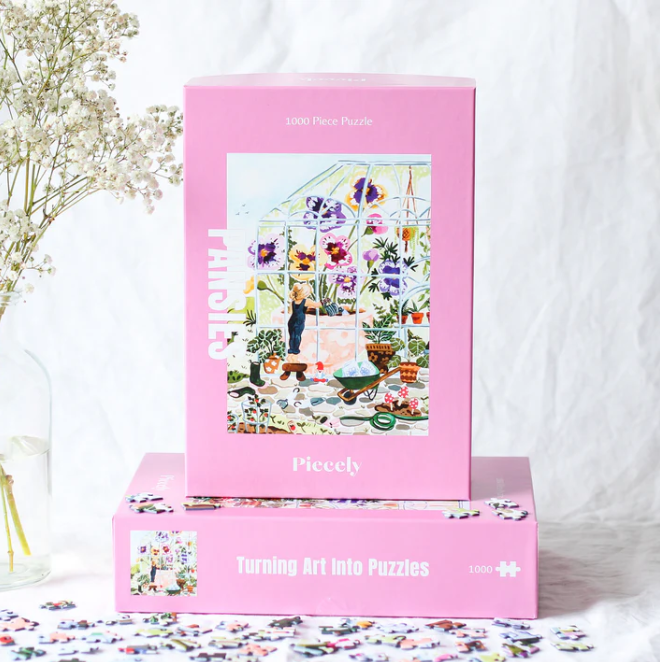 Piecely Pansies Puzzle, 1000 Pieces