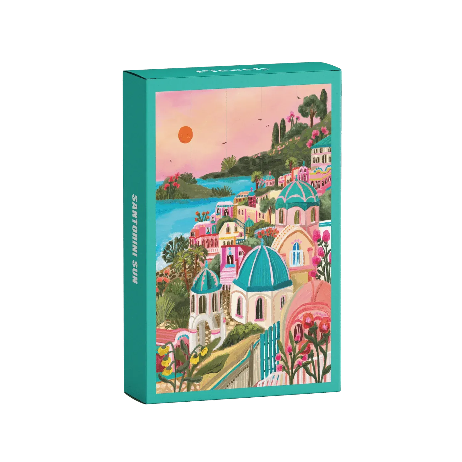 Piecely Santorini Sun Mini Puzzle, 99 Pieces