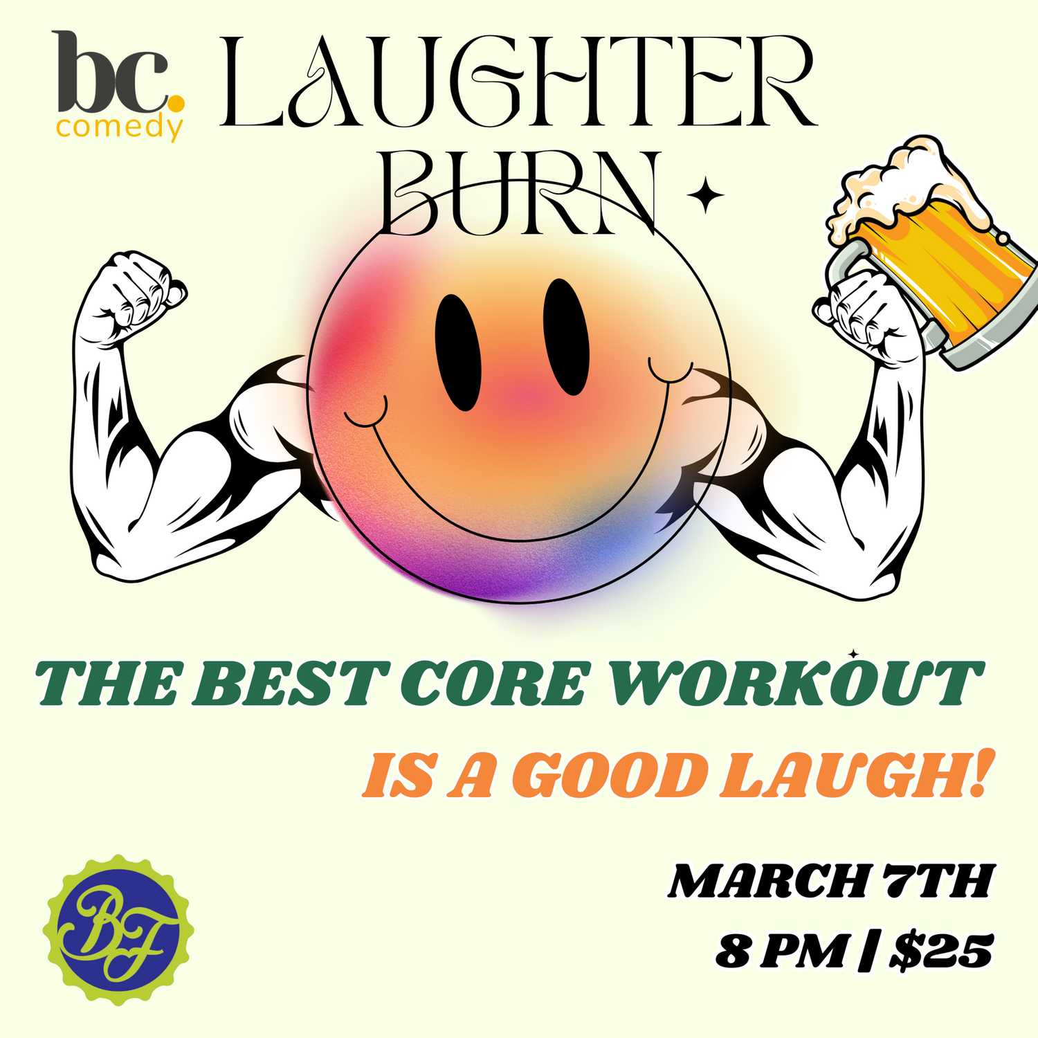 Laughter Burn | Brew Fitness | Milwaukee, WI | March 7th