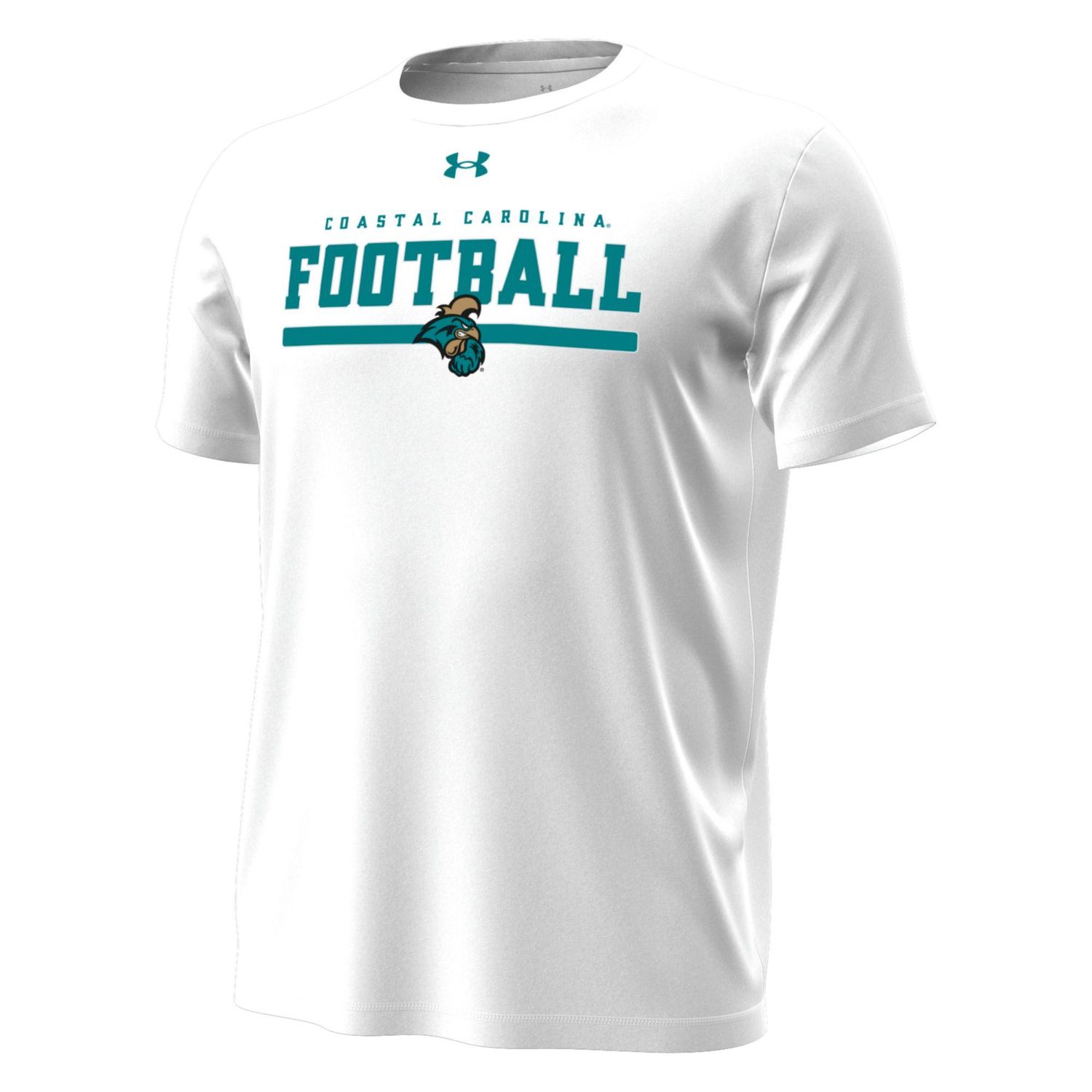 Under Armour Men's Football Tech Stretch Tee, Color: White, Size: S