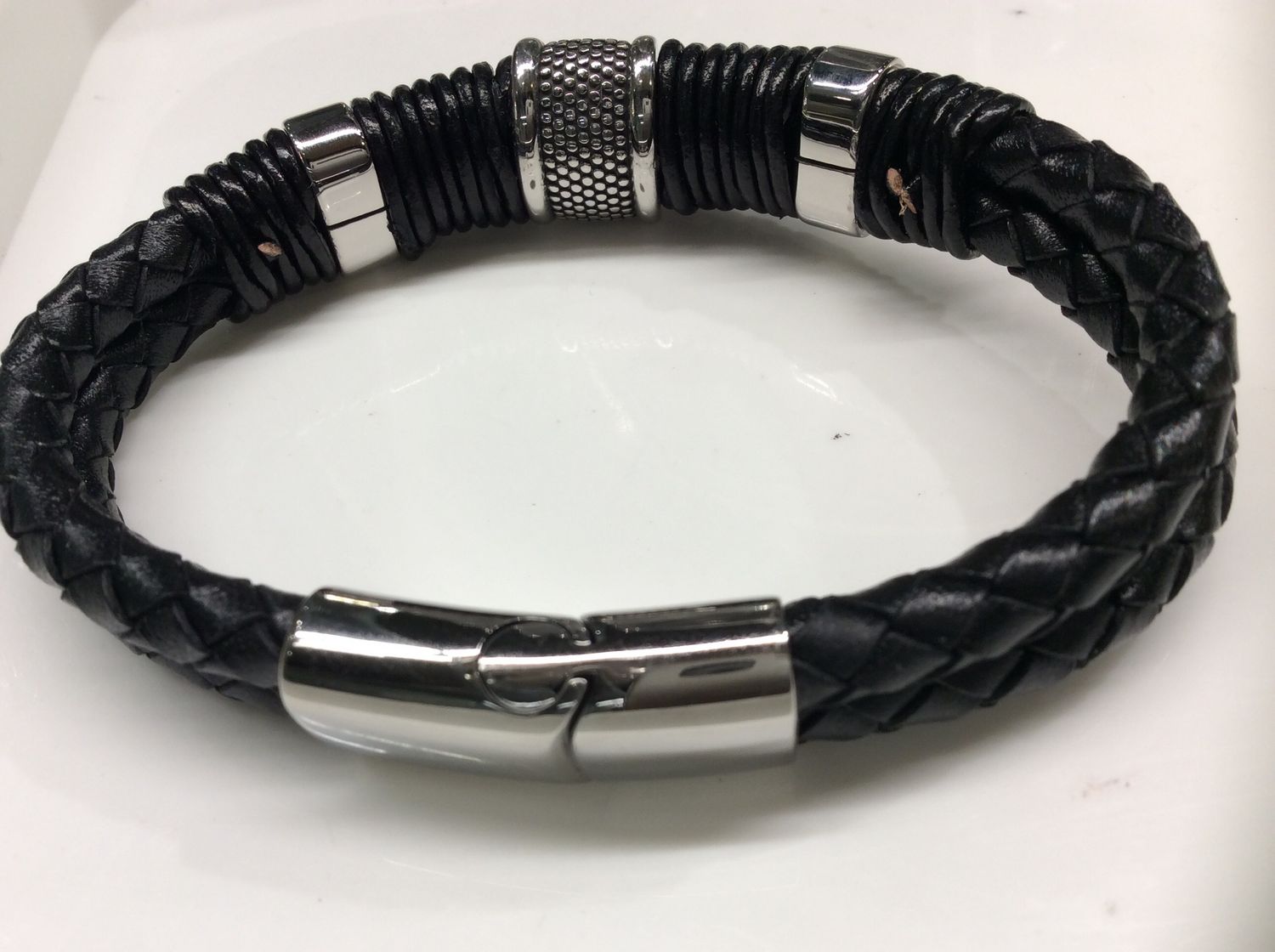 BX10.1.PS.9 Black Leather with metal buckle