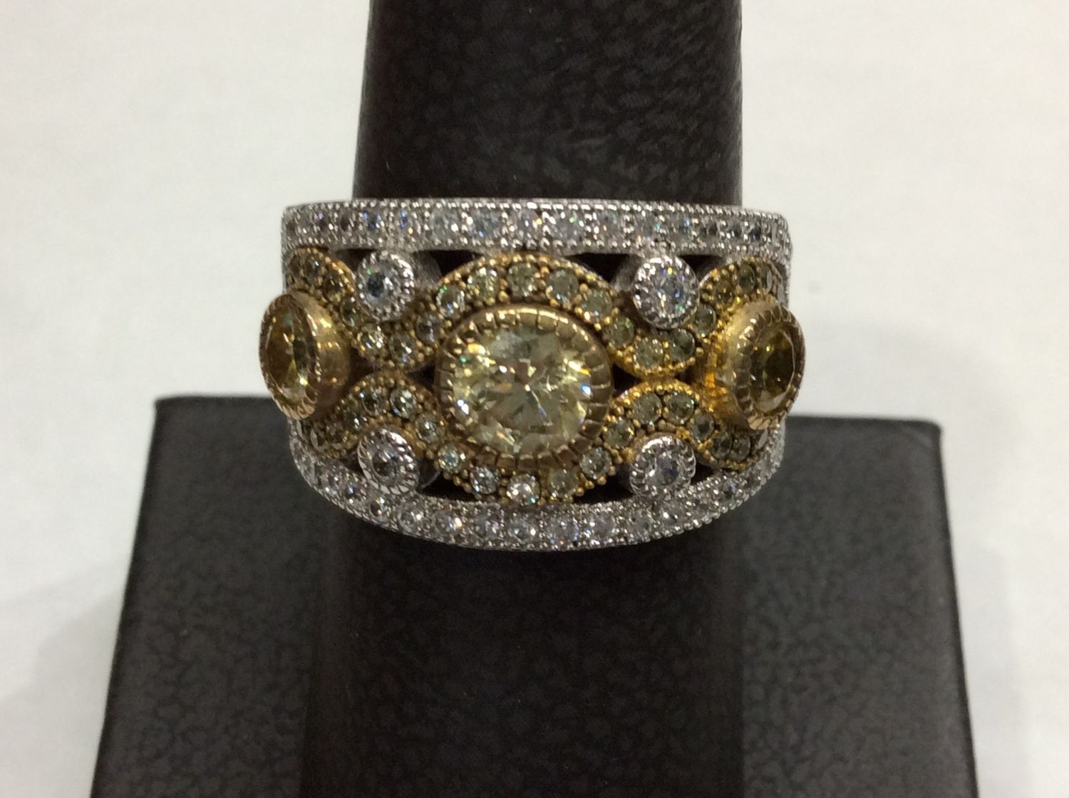 R0049CAT07 Lafonn Ring Sterling Silver Simulated Diamonds