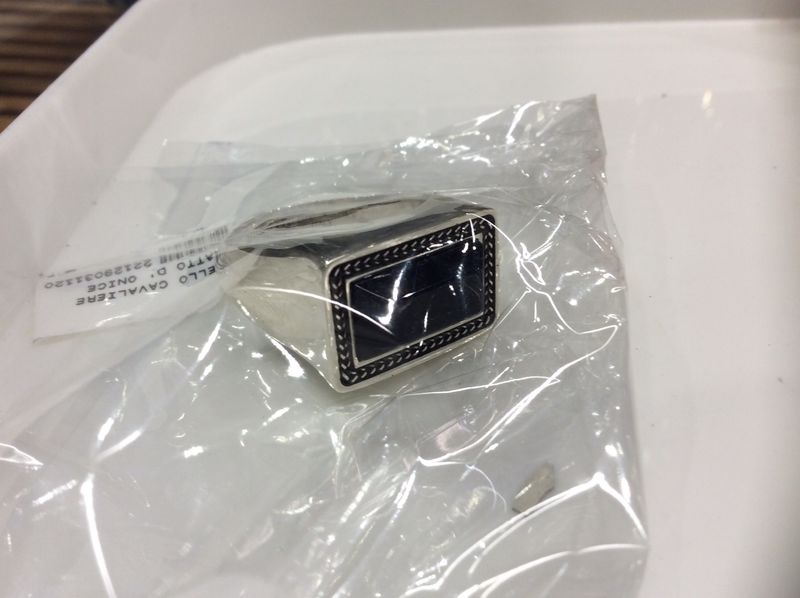 22129031120 Anello Cavaliere Onice