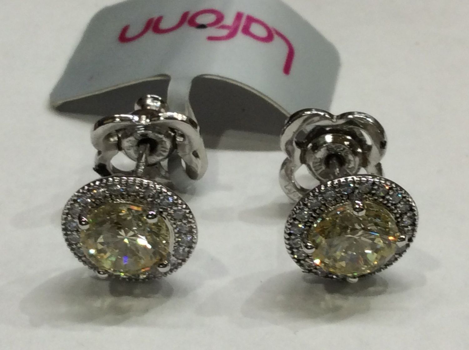 E0052CAP00 Lafonn Earrings Sterling Silver Simulated Diamonds