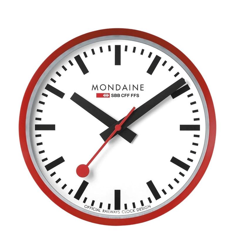 A990.11SBC RED Mondaine Clock