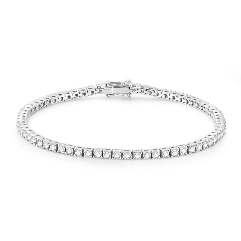 LGB1591-500 (Lab Grown Diamond Tennis bracelet 5.0CTTW 14K)
