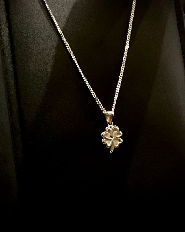 Clover Silver Chain Large