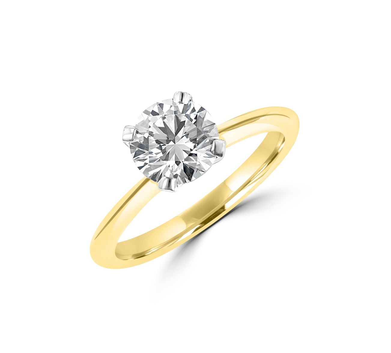 LGR21614-100S 1.00cts YG Diamond Ring