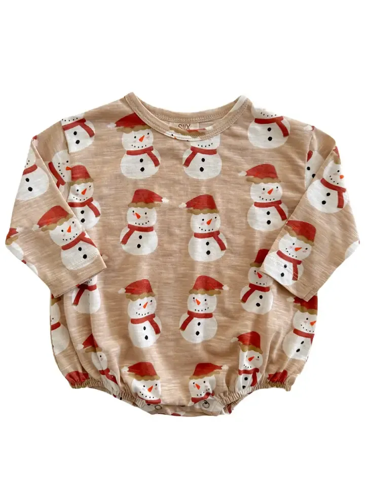 SNOWMAN ROMPER BEIGE
