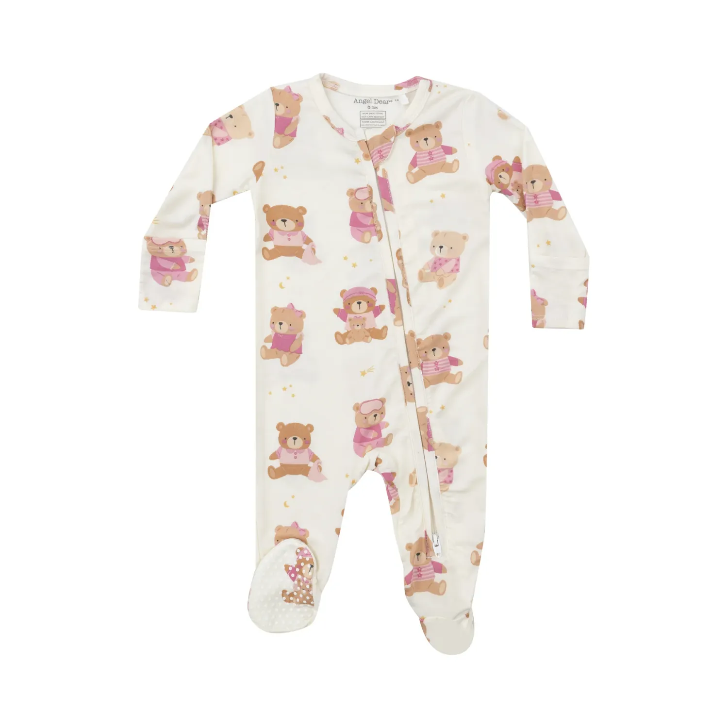 TEDDY BEAR PINK FOOTIE