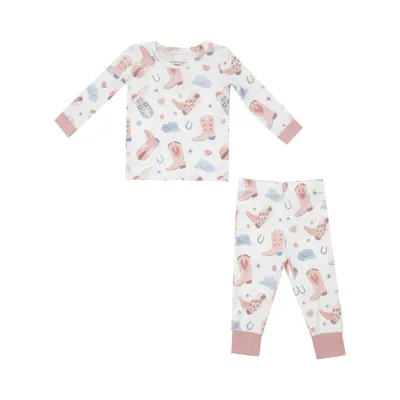 COWBOY BOOTS PINK SET