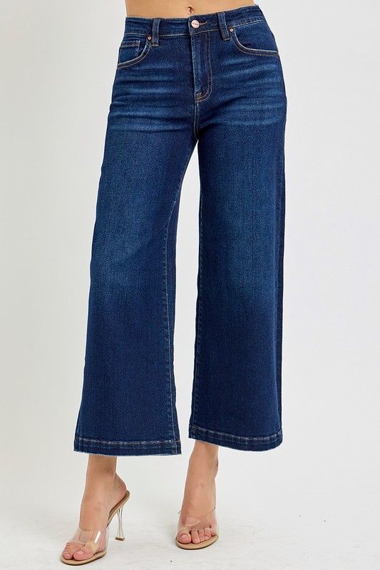HIGH RISE CROP WIDE LEG