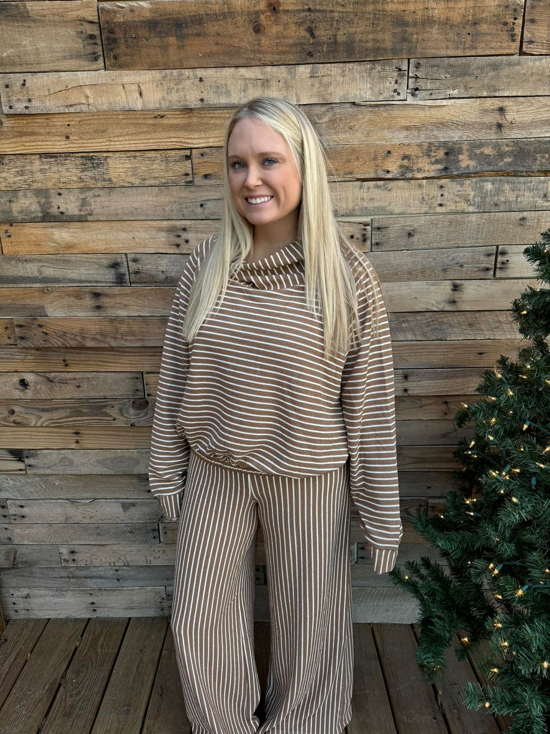 RIBBED SET CAMEL