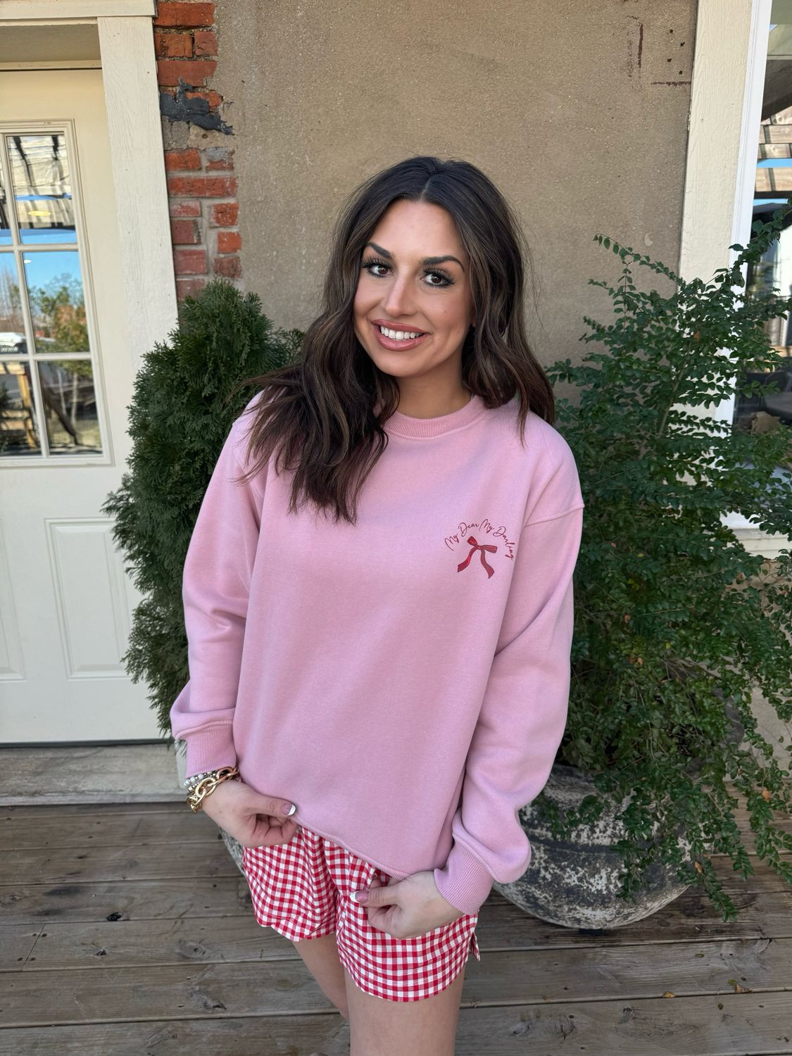 DARLING BOW SWEATSHIRT 