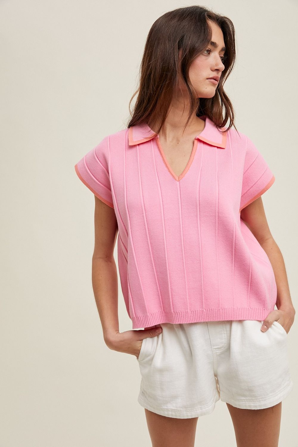 PREPPY COLLARED SWEATER