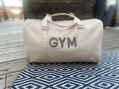 GYM DUFFLE CREAM