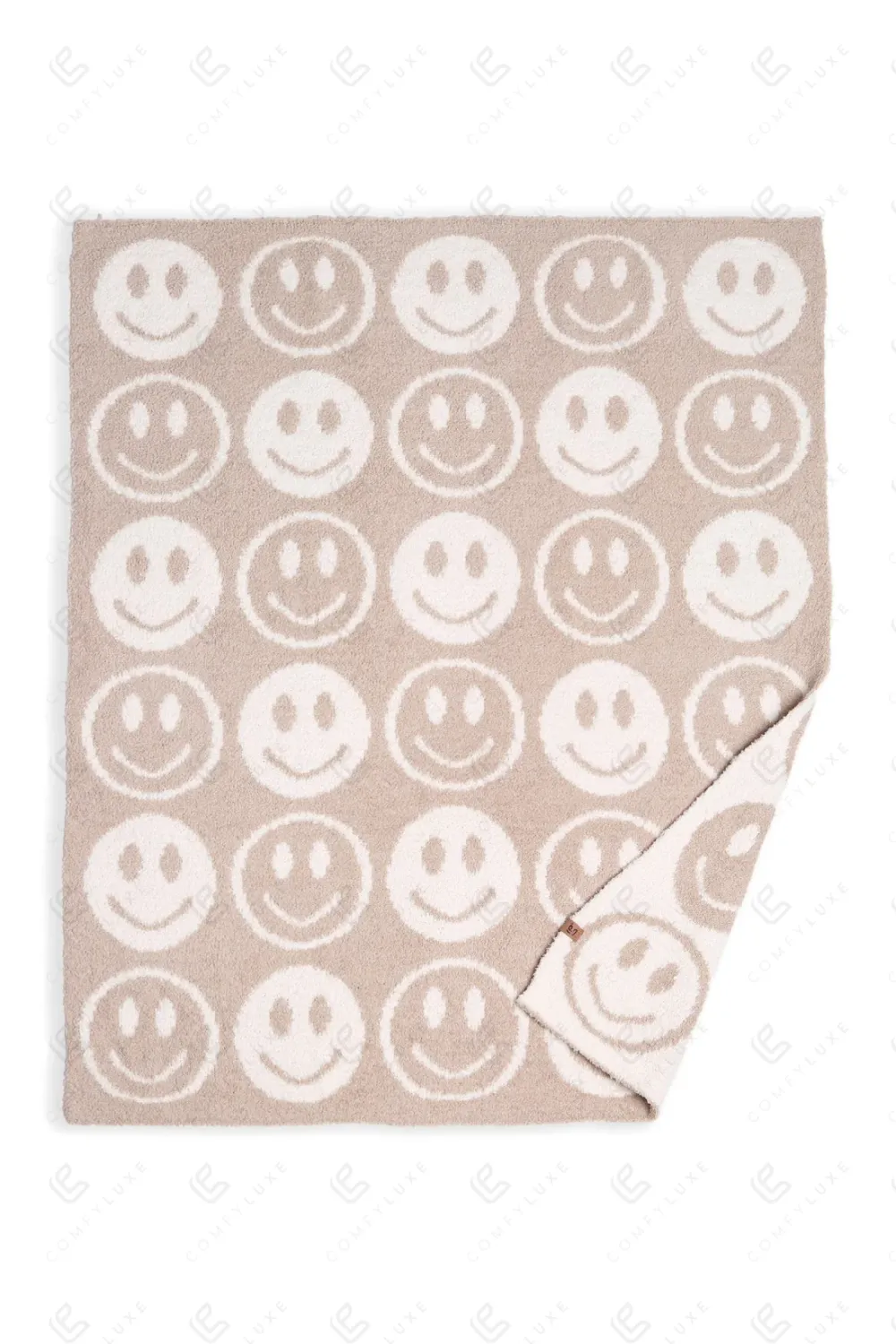 KIDS BEIGE SMILES THROW