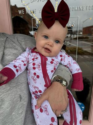 CHERRIES WITH A BOW ON TOP 