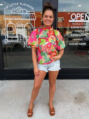 PENNY BUTTON BLOUSE PINK 
