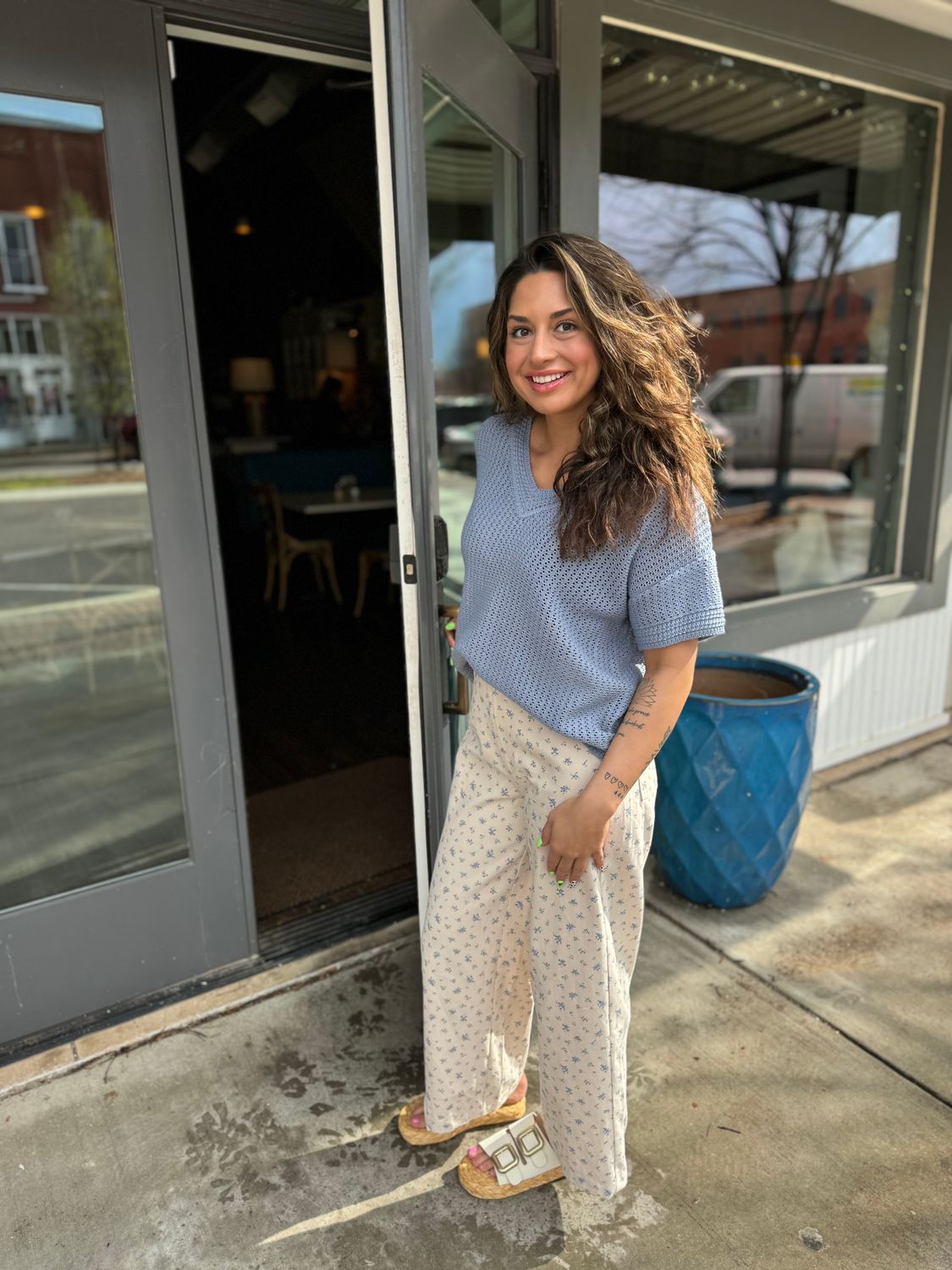 FLORAL PANTS