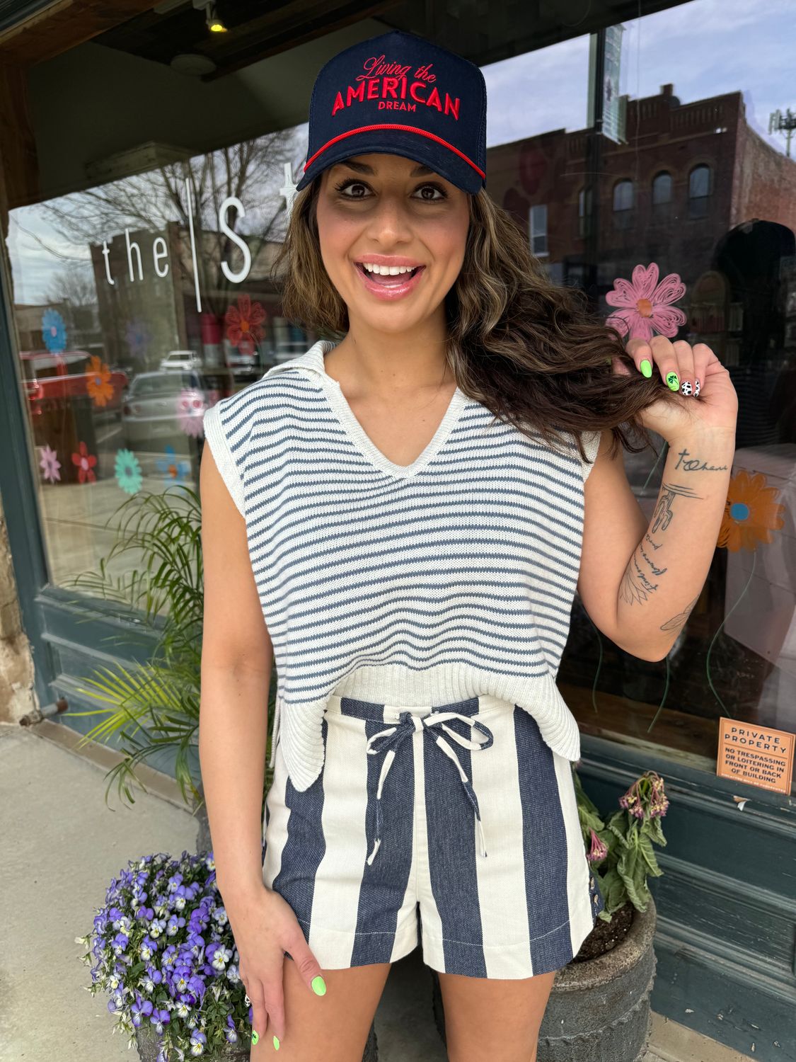 STRIPED SHORTS