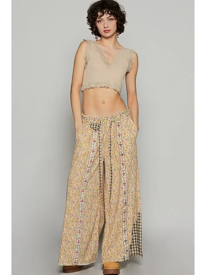 CONTRAST PANTS