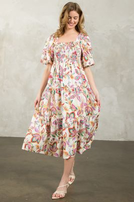 PAISLEY PRINT DRESS