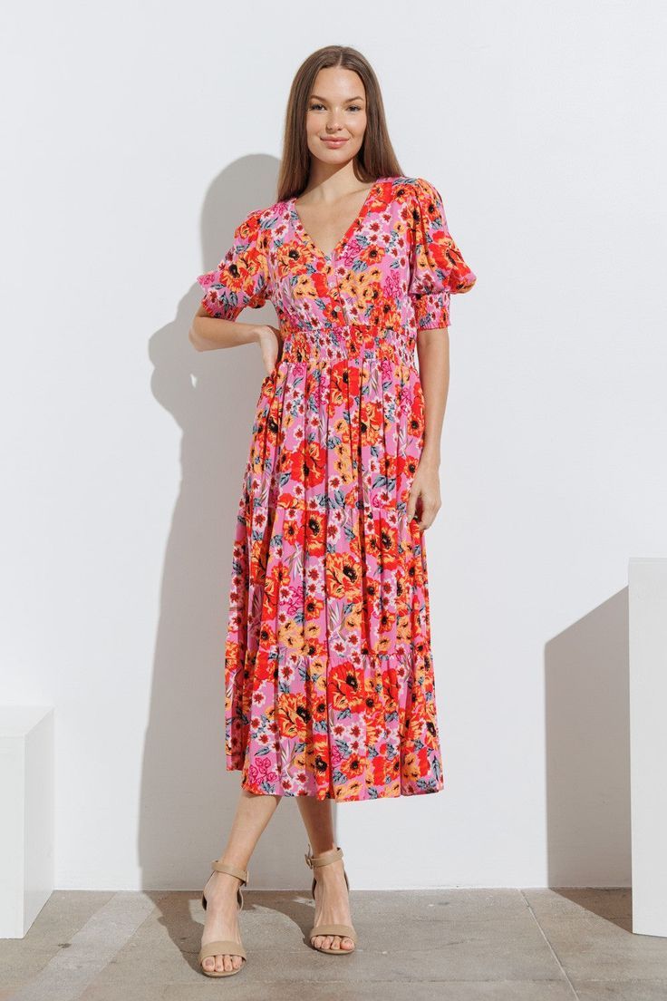 CALLIE MIDI FUCHSIA 
